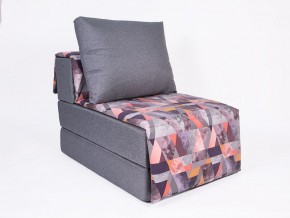 Кресло-кровать бескаркасное Харви (серый-сноу манго) в Златоусте - zlatoust.ok-mebel.com | фото
