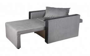 Кресло-кровать Милена с подлокотниками (серый) Велюр в Златоусте - zlatoust.ok-mebel.com | фото 3