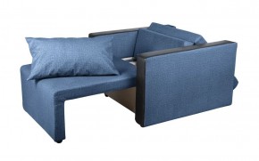 Кресло-кровать Милена с подлокотниками (синий) Велюр в Златоусте - zlatoust.ok-mebel.com | фото 2