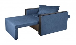 Кресло-кровать Милена с подлокотниками (синий) Велюр в Златоусте - zlatoust.ok-mebel.com | фото 3