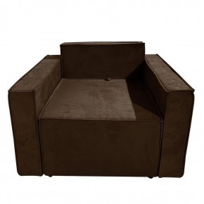 Кресло-кровать Принц КК1-ВК (велюр коричневый) в Златоусте - zlatoust.ok-mebel.com | фото
