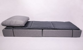 Кресло-кровать-пуф бескаркасное Прайм (мехико серый-графит) в Златоусте - zlatoust.ok-mebel.com | фото 3