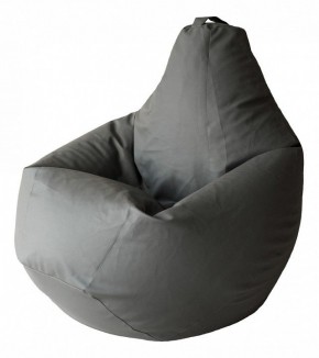 Кресло-мешок Серая ЭкоКожа 3XL 150*110 см в Златоусте - zlatoust.ok-mebel.com | фото