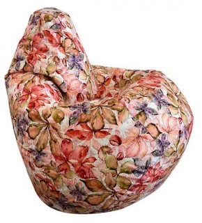 Кресло-мешок Цветы L в Златоусте - zlatoust.ok-mebel.com | фото