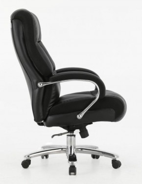 Кресло офисное BRABIX PREMIUM "Bomer HD-007" (рециклированная кожа, хром, черное) 531939 в Златоусте - zlatoust.ok-mebel.com | фото 3