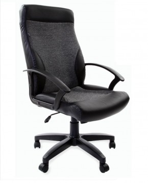 Кресло офисное BRABIX "Trust EX-535" (экокожа/черная/ткань серая) 531383 в Златоусте - zlatoust.ok-mebel.com | фото