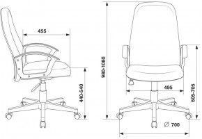 Кресло руководителя Бюрократ CH-808LT/#B черный 3C11 в Златоусте - zlatoust.ok-mebel.com | фото 4