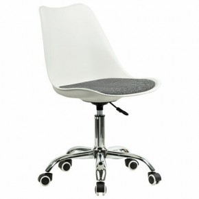 Кресло стул BRABIX "Eames MG-310 CH", хром, пластик белый, ткань серая, 532924 в Златоусте - zlatoust.ok-mebel.com | фото 2