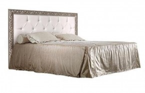 Кровать 2-х спальная(1,6 м)Тиффани Premium черная/серебро с мягким элементом со стразами с подъемным механизмом (ТФКР-2[3][7](П) в Златоусте - zlatoust.ok-mebel.com | фото