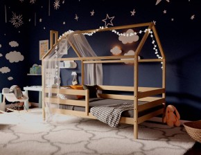Кровать-домик 80*160 без покраски в Златоусте - zlatoust.ok-mebel.com | фото 2