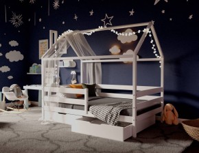 Кровать-домик 80*190 Белый в Златоусте - zlatoust.ok-mebel.com | фото