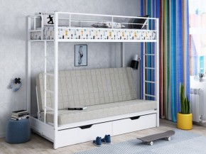 Кровать двухъярусная с диваном "Мадлен-ЯЯ" с ящиками в Златоусте - zlatoust.ok-mebel.com | фото 1