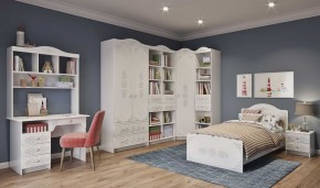 KI-KI КРД900.1 Кровать 900 (белый/белое дерево) в Златоусте - zlatoust.ok-mebel.com | фото 2