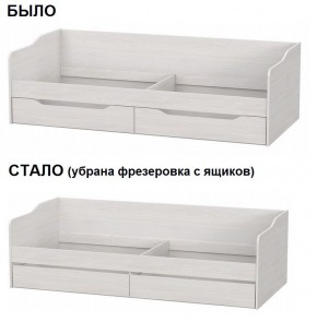 Кровать КР 1 Серия 2 + основание ДСП Лайт (Ясень Анкор светлый) в Златоусте - zlatoust.ok-mebel.com | фото 2