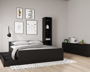 Кровать ОРИОН двухспальная с ортопедическим основанием 160х200, цвет Дуб Венге в Златоусте - zlatoust.ok-mebel.com | фото 3