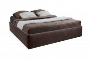 Кровать Подиум с ПМ 1200 (экокожа коричневая) в Златоусте - zlatoust.ok-mebel.com | фото