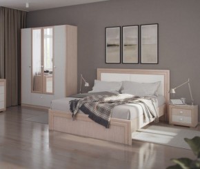 Кровать 1.6 Глэдис М31 с настилом и мягкой частью (ЯШС/Белый) в Златоусте - zlatoust.ok-mebel.com | фото 4