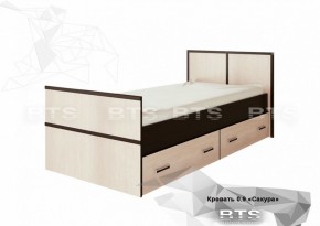 САКУРА Кровать 900 LIGHT *без основания (венге/лоредо) в Златоусте - zlatoust.ok-mebel.com | фото