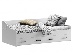 ВЕГА NEW Кровать 900 с настилом ЛДСП (Белый глянец/белый) в Златоусте - zlatoust.ok-mebel.com | фото