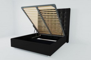 Кровать Венеция ЛЮКС с ПМ 1800 (экокожа кольт ч) в Златоусте - zlatoust.ok-mebel.com | фото 2