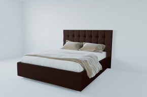 Кровать Венеция с ПМ 800 (экокожа коричневая) в Златоусте - zlatoust.ok-mebel.com | фото 2