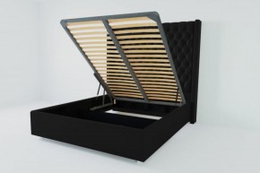 Кровать Версаль ЛЮКС с ПМ 1200 (экокожа кольт ч) в Златоусте - zlatoust.ok-mebel.com | фото