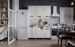 Кухня ДИОР 1500 (Белый/Дуб Крафт белый) в Златоусте - zlatoust.ok-mebel.com | фото