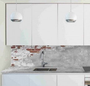 Кухонный фартук со столешницей (А-01) в едином стиле (3050 мм) в Златоусте - zlatoust.ok-mebel.com | фото
