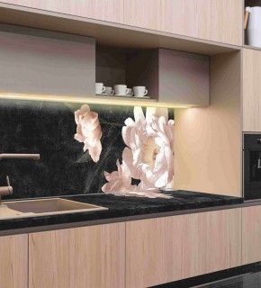 Кухонный фартук со столешницей (А-05) в едином стиле (3050 мм) в Златоусте - zlatoust.ok-mebel.com | фото