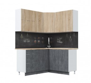 Кухонный гарнитур Асти-дуб сонома угловой 1,4*1,6 в Златоусте - zlatoust.ok-mebel.com | фото 2