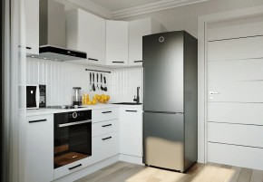 Кухонный гарнитур Белый Глянец 2200*1000 (Стол. 26мм) в Златоусте - zlatoust.ok-mebel.com | фото