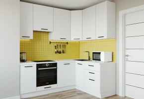 Кухонный гарнитур Белый Глянец 2200*1600 h950 (Стол. 26мм) в Златоусте - zlatoust.ok-mebel.com | фото