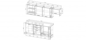 Кухонный гарнитур Белый Глянец 2550 (Стол. 26мм) в Златоусте - zlatoust.ok-mebel.com | фото 2