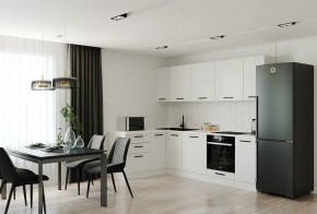Кухонный гарнитур Белый Глянец 2600*1600 (Стол. 38мм) в Златоусте - zlatoust.ok-mebel.com | фото