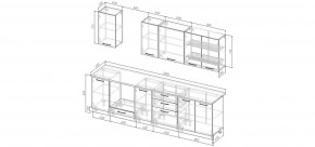 Кухонный гарнитур Белый Глянец 2800 (Стол. 26мм) в Златоусте - zlatoust.ok-mebel.com | фото 2