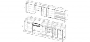 Кухонный гарнитур Белый Глянец 3000 (Стол. 26мм) в Златоусте - zlatoust.ok-mebel.com | фото 2