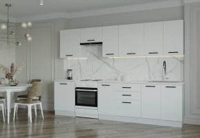 Кухонный гарнитур Белый Глянец 3000 (Стол. 38мм) в Златоусте - zlatoust.ok-mebel.com | фото