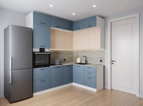 Кухонный гарнитур Фьюжн 2200*1700 (Стол. 38мм) в Златоусте - zlatoust.ok-mebel.com | фото