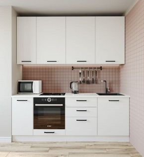Кухонный гарнитур Жемчуг 2200 (Стол. 26мм) в Златоусте - zlatoust.ok-mebel.com | фото 2
