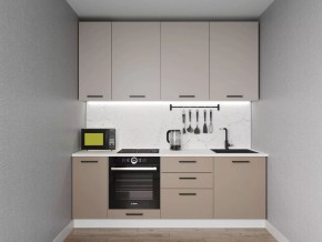 Кухонный гарнитур Каппучино 2200 h950 (Стол. 38мм) в Златоусте - zlatoust.ok-mebel.com | фото