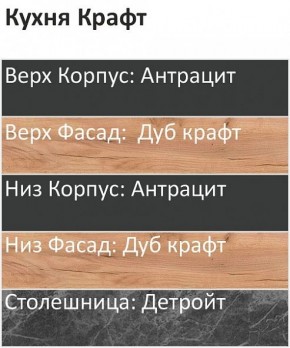 Кухонный гарнитур Крафт 2200 (Стол. 38мм) в Златоусте - zlatoust.ok-mebel.com | фото 3