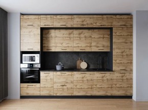 Кухонный гарнитур Крафт 3400 (Стол. 26мм) в Златоусте - zlatoust.ok-mebel.com | фото