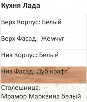 Кухонный гарнитур Лада 1000 (Стол. 26мм) в Златоусте - zlatoust.ok-mebel.com | фото 2