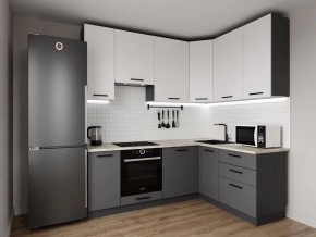 Кухонный гарнитур Меренга 2200*1600 h950 (Стол. 26мм) в Златоусте - zlatoust.ok-mebel.com | фото