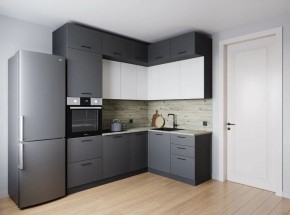 Кухонный гарнитур Меренга 2200*1700 (Стол. 26мм) в Златоусте - zlatoust.ok-mebel.com | фото
