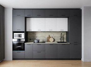 Кухонный гарнитур Меренга 3400 (Стол. 38мм) в Златоусте - zlatoust.ok-mebel.com | фото