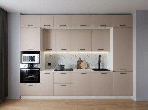 Кухонный гарнитур Шампань 3400 (Стол. 38мм) в Златоусте - zlatoust.ok-mebel.com | фото