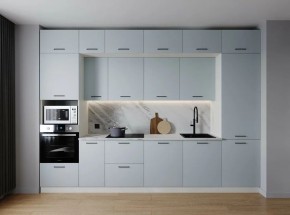 Кухонный гарнитур Смоки 3400 (Стол. 38мм) в Златоусте - zlatoust.ok-mebel.com | фото
