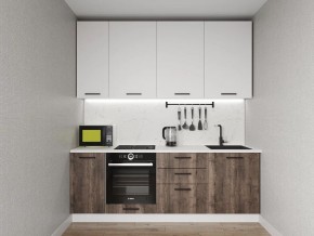 Кухонный гарнитур Старое Дерево 2200 h950 (Стол. 26мм) в Златоусте - zlatoust.ok-mebel.com | фото