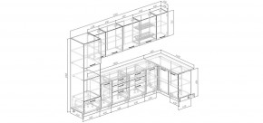 Кухонный гарнитур угловой Капри 3200х1400 (Стол. 38мм) в Златоусте - zlatoust.ok-mebel.com | фото 2